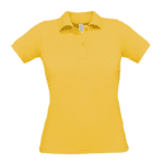 Polo de travail femme BC404 – Coton piqué – B&C jaune