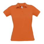 Polo de travail femme BC404 – Coton piqué – B&C orange