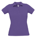 Polo de travail femme BC404 – Coton piqué – B&C violet