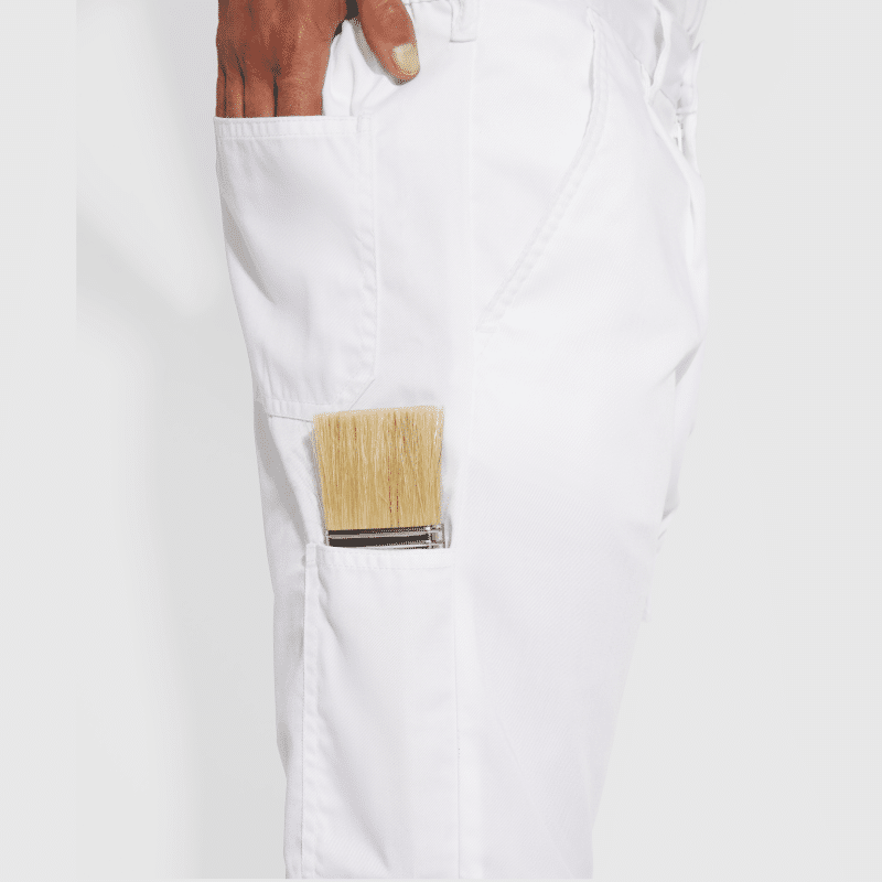 Pantalon de peintre blanc PINTOR - ROLY2