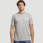 T-shirt homme coton Made in France– Coton biologique WADESCARTES - Les Filosophesgrisclair