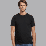 T-shirt homme coton Made in France– Coton biologique WADESCARTES - Les Filosophesnoir